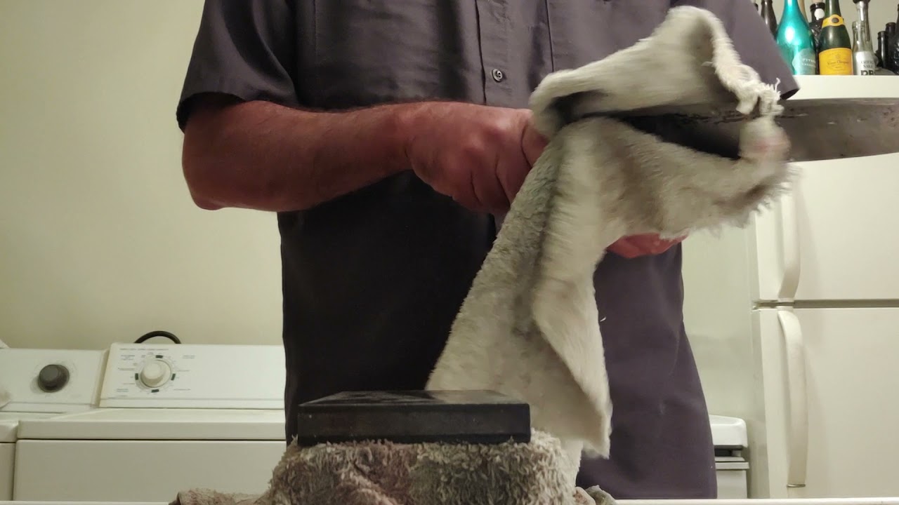 How to sharpen a Takeda knife on stones, Part 1