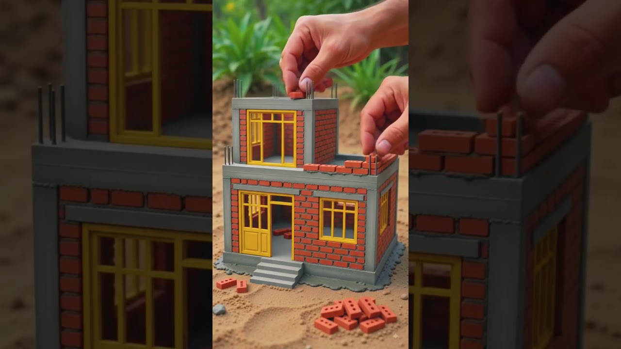 Building a Tiny Dream House  #MiniatureHouse #TinyHouse #MiniConstruction #DIYMiniatures #Satisfying