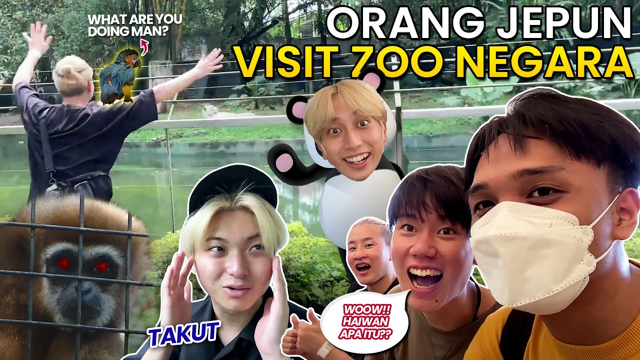 REAKSI ORANG JEPUN PERTAMA KALI KE ZOO NEGARA｜KUALA LUMPUR MALAYSIA