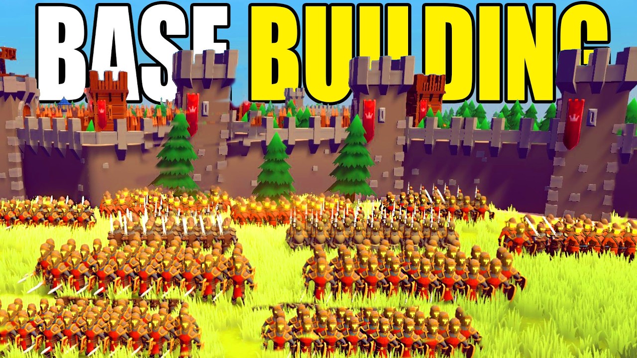 I built the Deadliest FORTRESS WALLS in NEW Base Building Simulator! - Becastled Full Release!