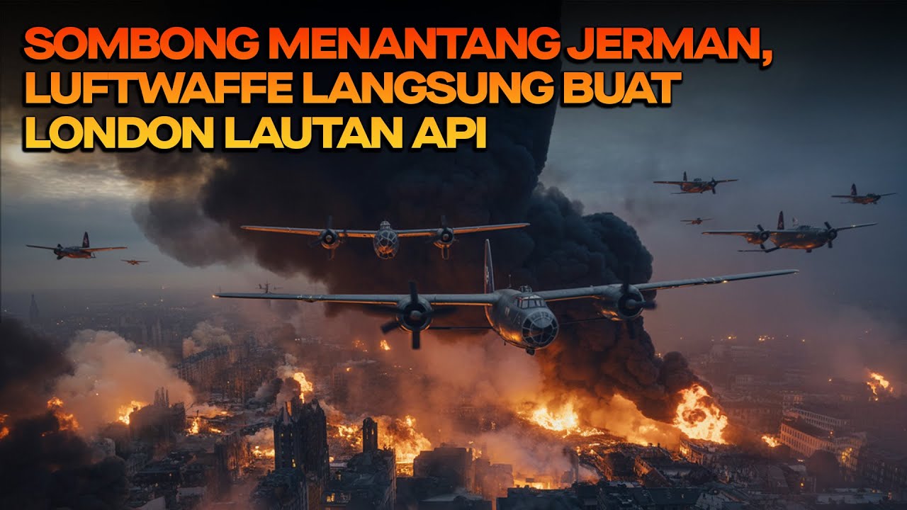 Sombong Tantang Jerman, Luftwaffe Langsung Bumihanguskan Tanah Inggris