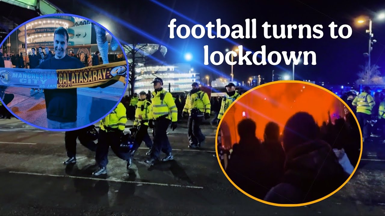 Manchester on Lockdown!! Football hooligans run WILD!!!!