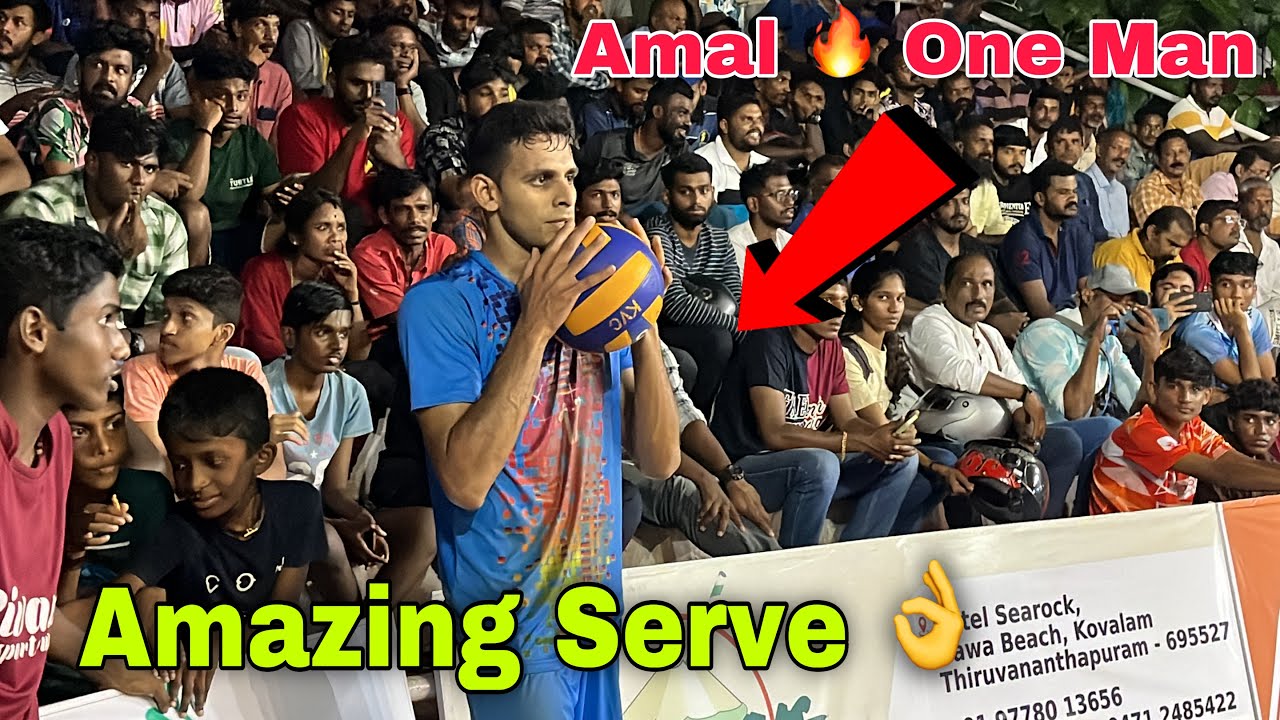 Amazing Serve Amal 🔥 Indian Army Vs Indian Airforce 💪 Set - 1 | Kalady Kerala Match