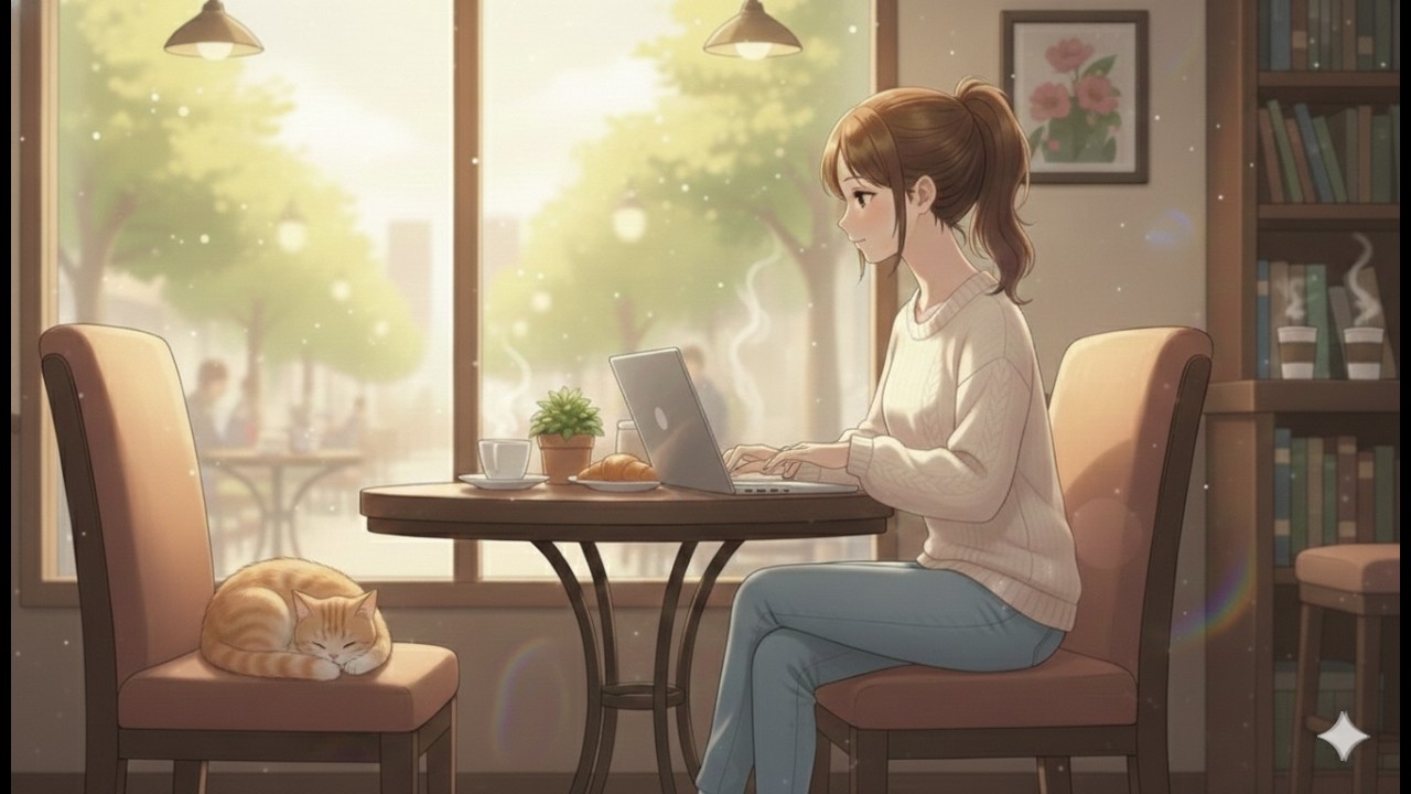 ☕  Chill Coffee Shop Music: Piano & Jazz Style, for Working and Studying, Cozy Vibe Ambient Music 🌿