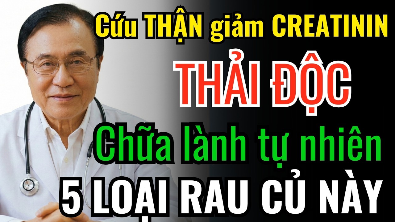 Ăn 5 Loại Rau Này Để GIẢI ĐỘC THẬN Và Hạ Chỉ Số Creatinine.