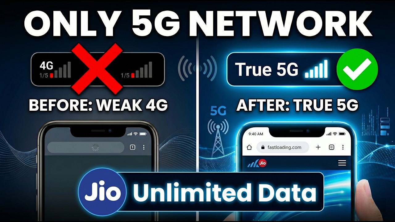 Only 5G Network Kaise Kare | How to Lock 5G Only Mode on Android (Jio Unlimited 5G)