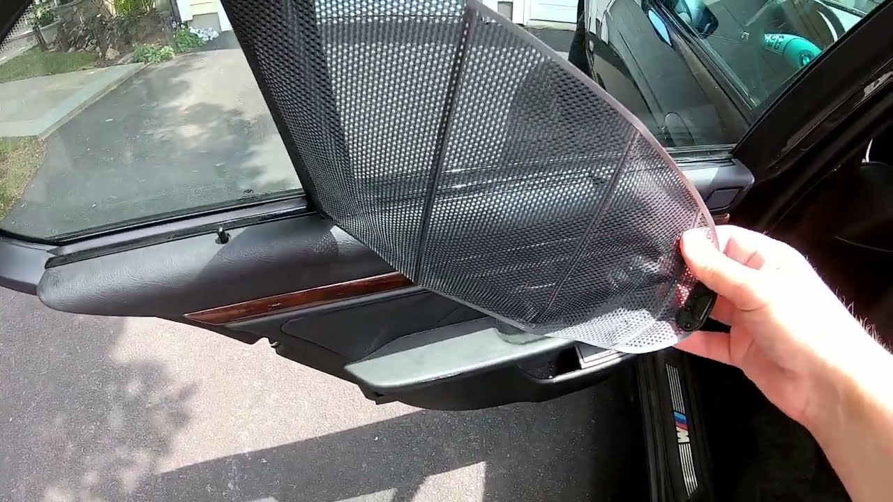 e39 BMW Corner sunshade repair attempt