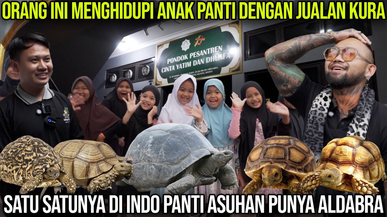 ORANG INI MENGHIDUPI ANAK PANTI DENGAN JUALAN KURA. SATU SATUNYA DI INDO PANTI ASUHAN PUNYA ALDABRA.