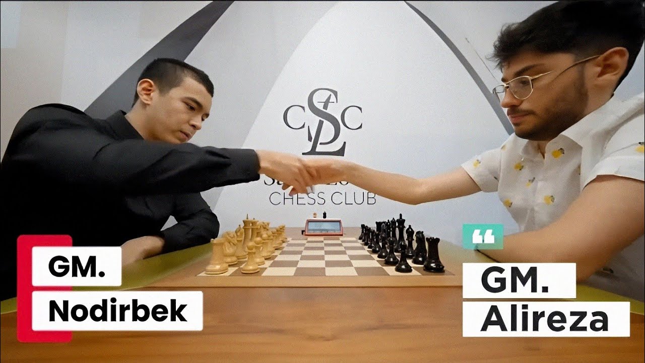 Nodirbek Abdusattorov VS  Alireza Firouzja || Saint Louis Chess Club Blitz 2024