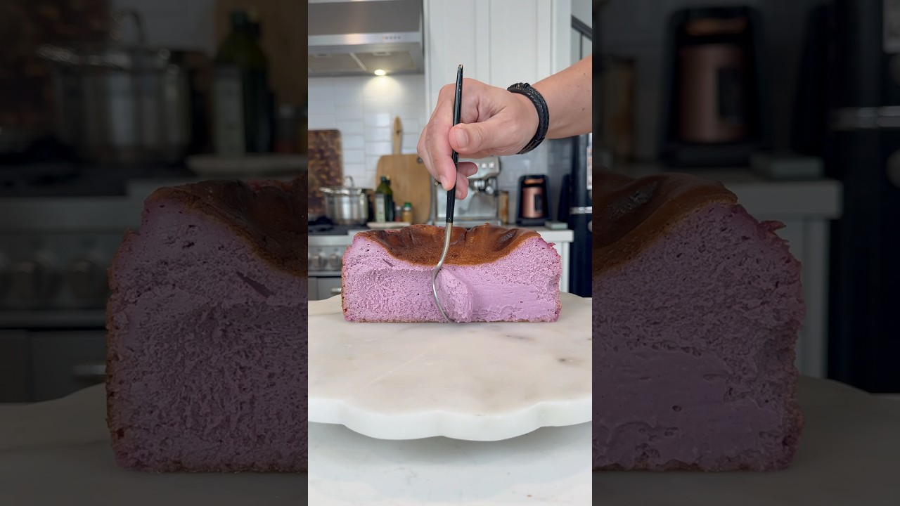 Чизкейк Сан-Себастьян UBE #gourmetghetto