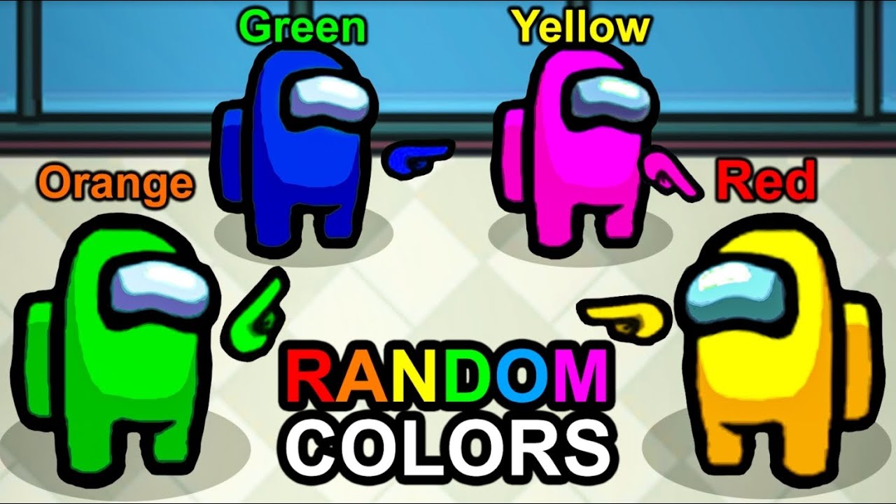 PLAYING AMONG US WITH MIXED COLORS & NAMES...