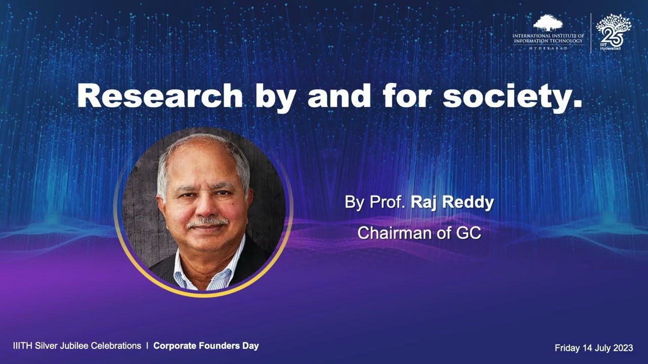Address by Prof.  Raj Reddy