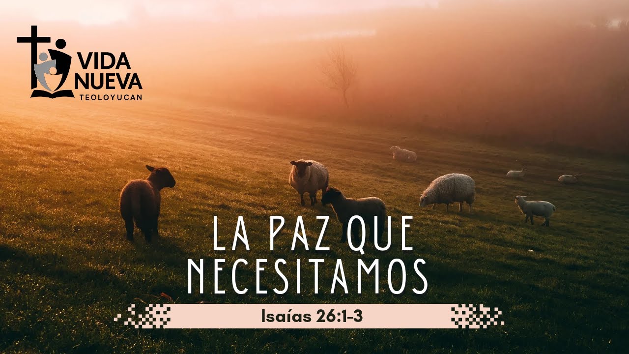 La paz que necesitamos [Isaías 26:3]