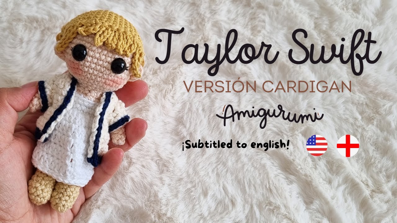 Taylor Swift Cardigan Amigurumi❤️🧶 SUBTITULOS EN INGLES | El Griliito Tejedor By Lily