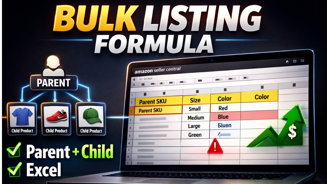 How to List Product via Excel on Amazon? | Single & Variation Listing Full Guide (Hindi)
