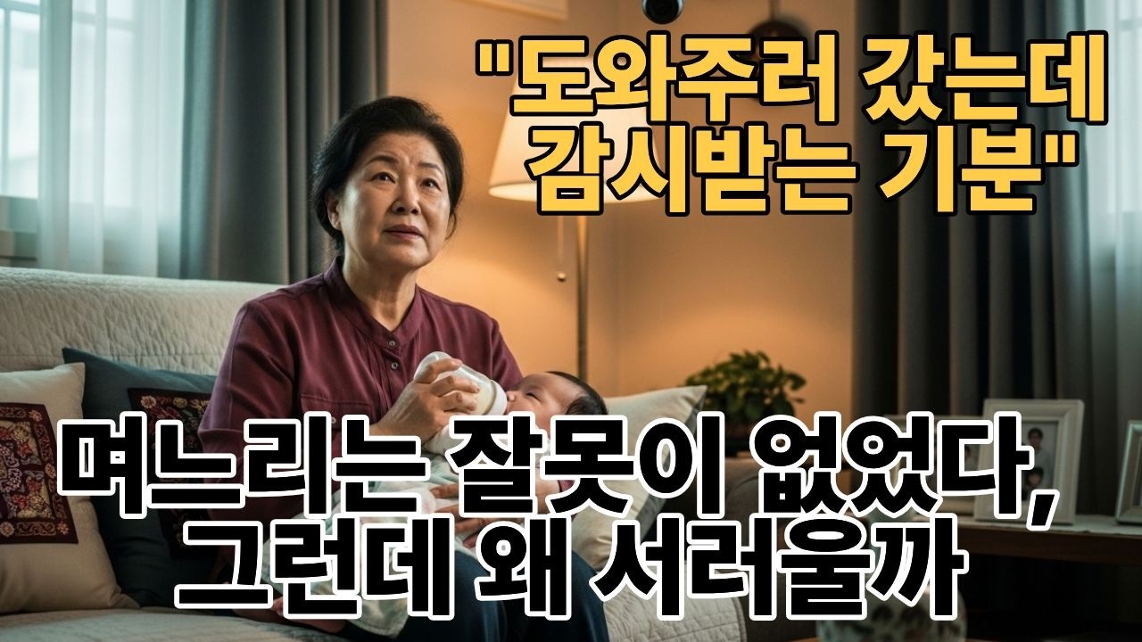 며느리가 CCTV를 달았다 | 잘못한 사람은 아무도 없는데 왜 서러울까