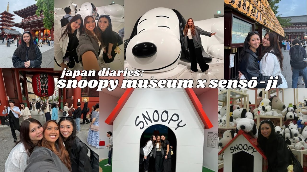 japan diaries 2024: snoopy museum, senso-ji