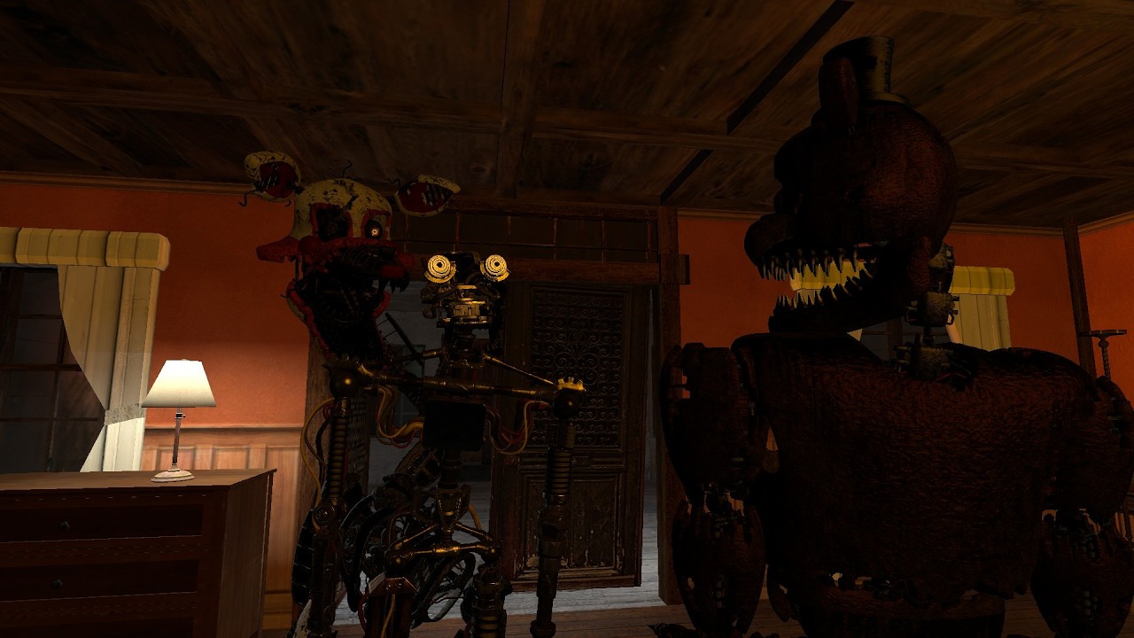 Gmod FNAF кошмарная семья неожиданный гость