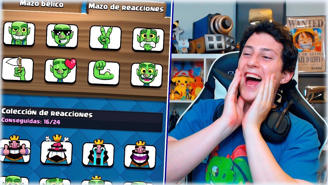 HACIENDO BM CON LOS NUEVOS EMOTES SUBIENDO COPAS en Clash Royale - WithZack
