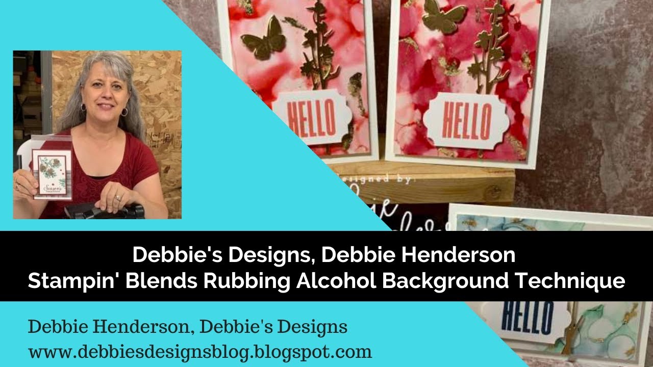 Stampin' Blends Rubbing Alcohol Background Technique