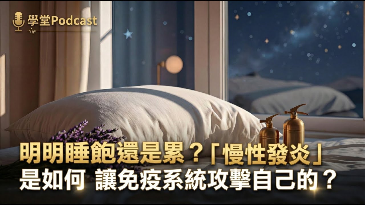【學堂｜Podcast】明明睡飽還是累？「慢性發炎」是如何讓免疫系統攻擊自己的？