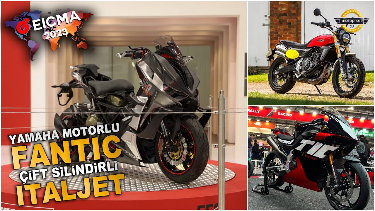 Yamaha Motorlu Fantic Çift Silindirli Italjet. Eicma 2023'ün İlginç Markaları