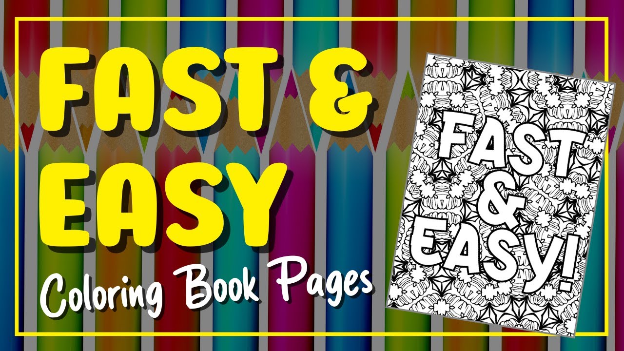 How To Make Coloring Book Pages FAST and EASY for KDP! (No Design Experience Needed)