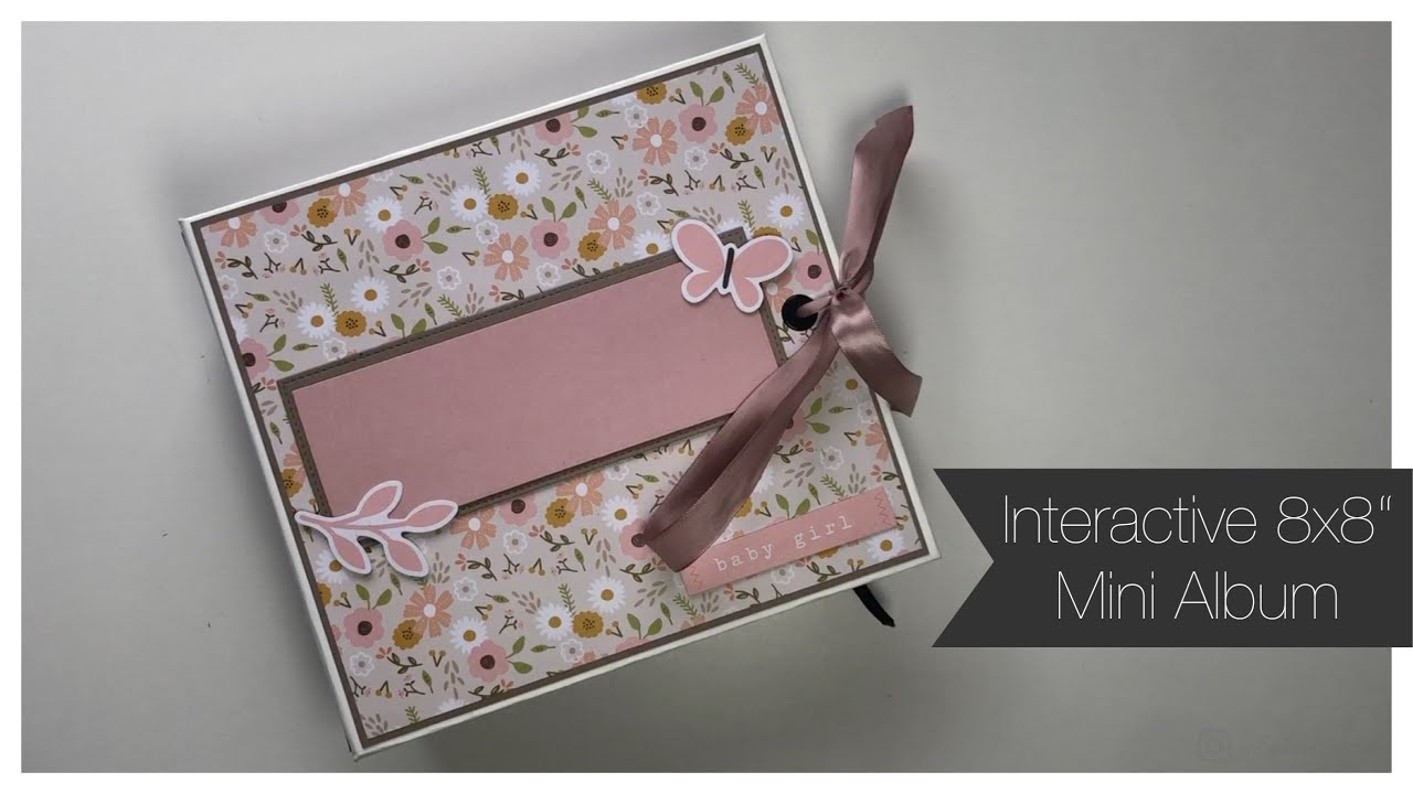 Interactive 8x8 Mini album - Project share - Baby/girl - pebbles peek a boo you girl