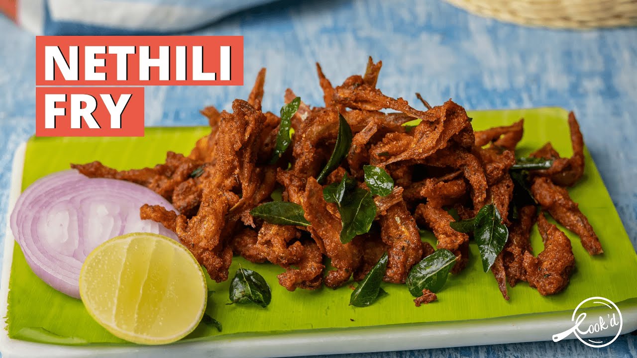 Nethili Fry Recipe | Crispy Fried Anchovies | Nethili Meen Varuval | Cookd