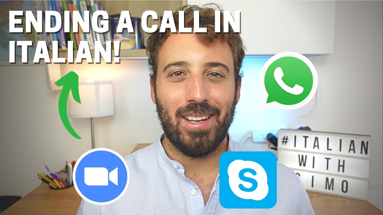 HOW TO END A CALL IN ITALIAN!