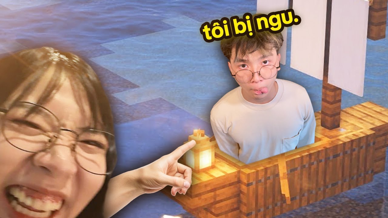 tôi chơi Minecraft với GÁI ĐÀO MỎ ! ( không hài )