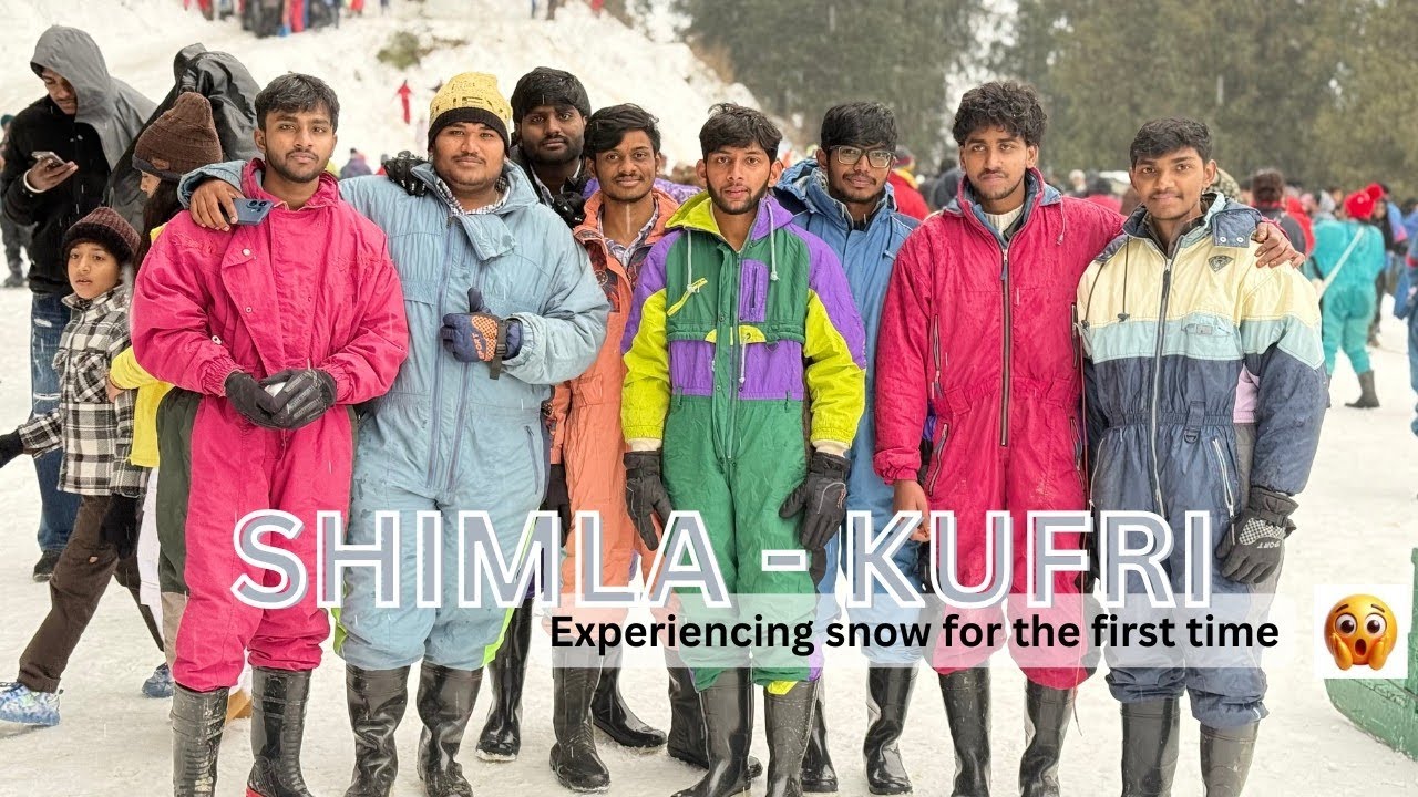 💢 Experiencing snow for the first time 😱// Lpu నుండి shimla - kufri💢 #kufri #shimla #lpu 