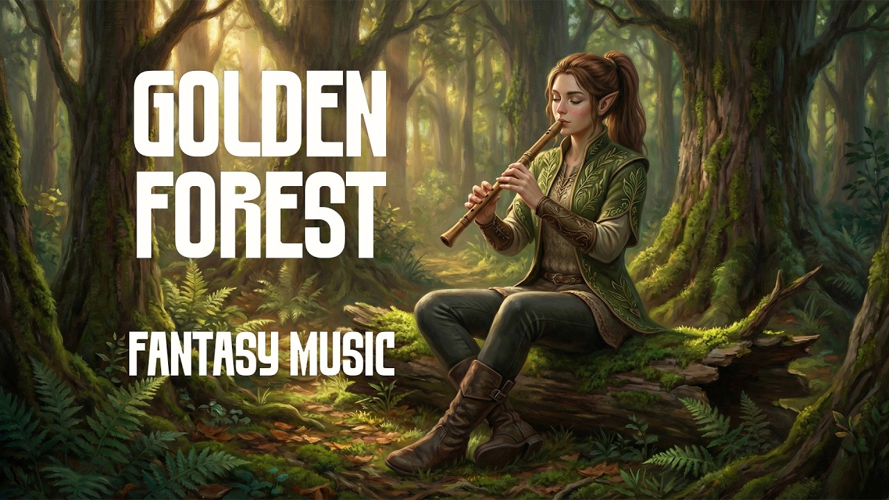Golden Forest | Medieval Fantasy Music for Study and Relaxation | DND music | BGM