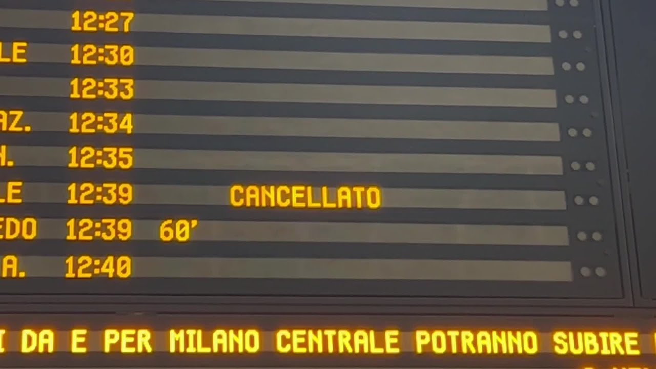 Treni, ritardi fino a 160 minuti alla stazione Termini per il guasto alla linea elettrica
