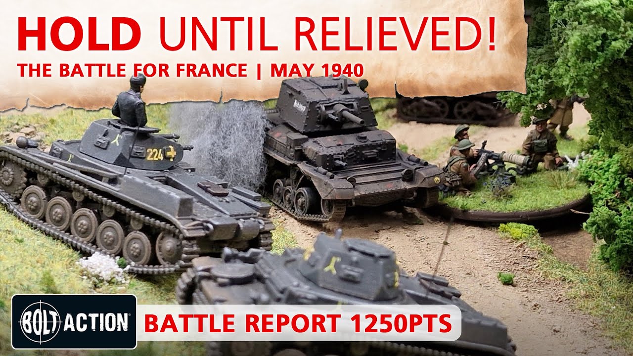 Germans vs British Expeditionary Force (BEF) Bolt Action Battle Report 3rd Edition 1250pts S2EP1
