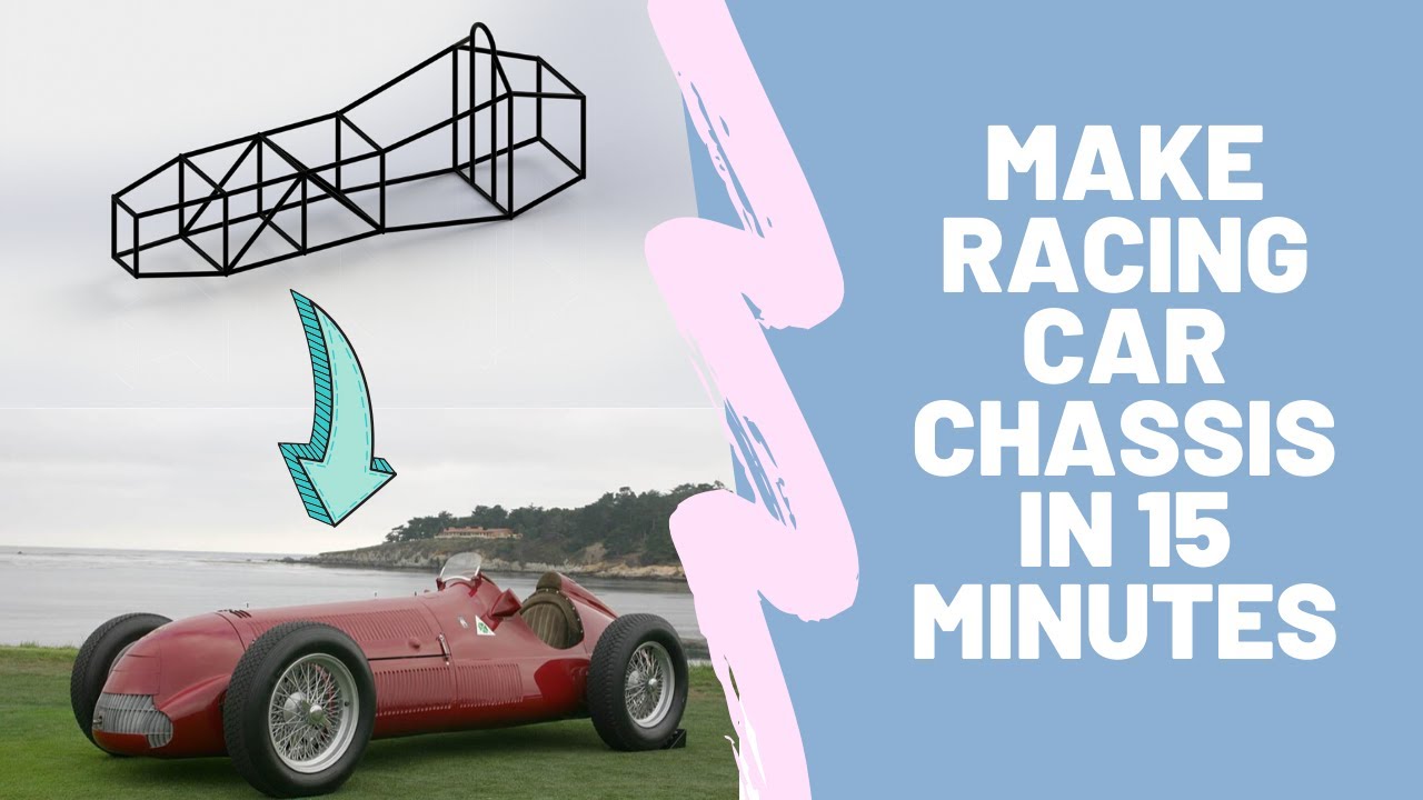 Racing car chassis design in SolidWorks