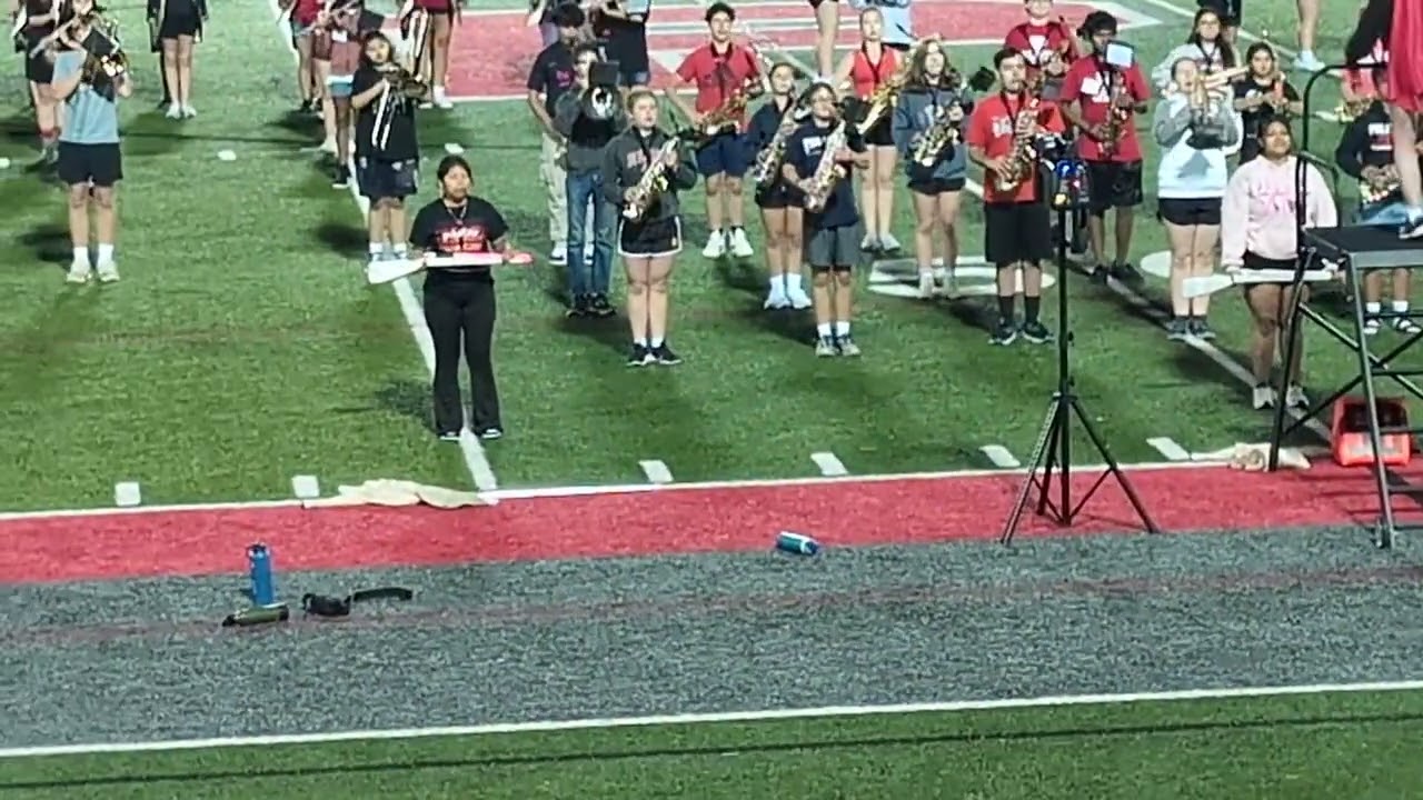 PHS Practicing the Half Time Show