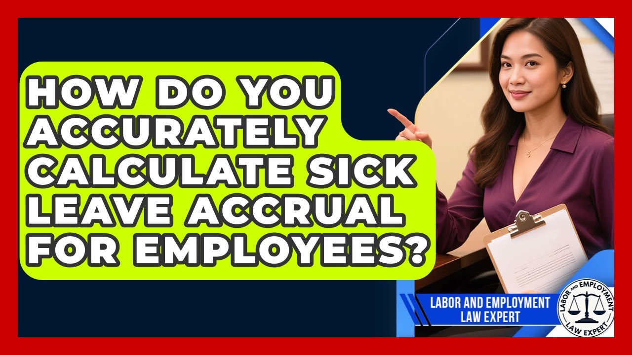 How Do You Accurately Calculate Sick Leave Accrual For Employees? - Labor and Employment Law Expert