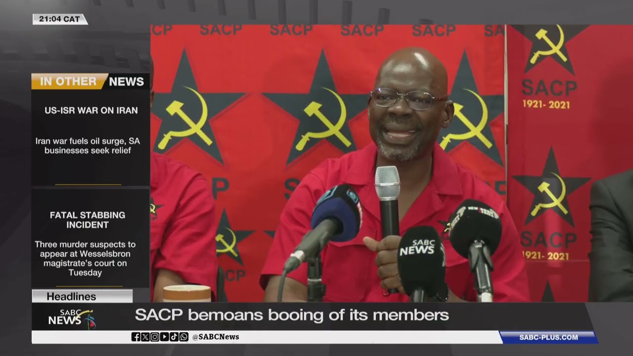 SACP bemoans booing of its members