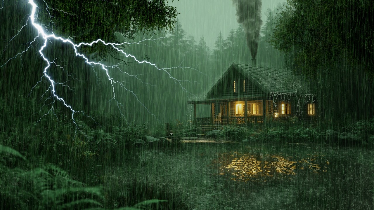 HEAVY RAIN AND THUNDER SOUNDS - DEEP SLEEP | Thunderstorm for Sleeping - Rain Sound Comfort #2