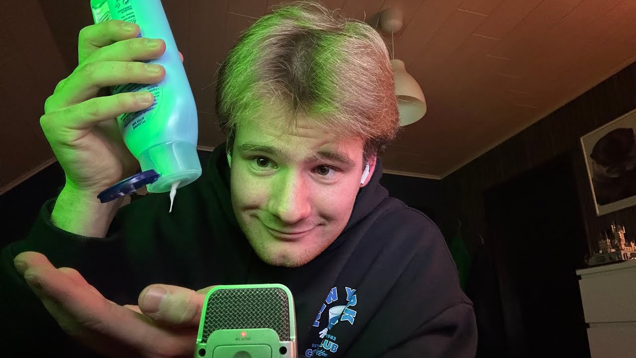 Wet hand Sounds and hand tapping ASMR