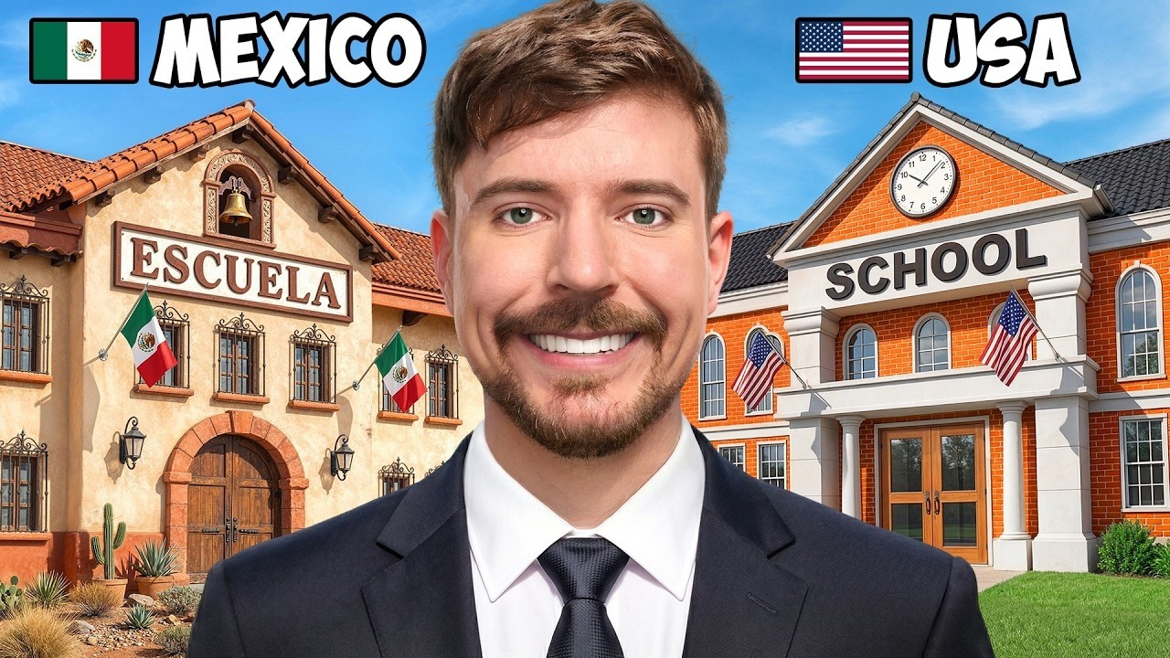 I Built 10 Schools Around The World @MrBeast