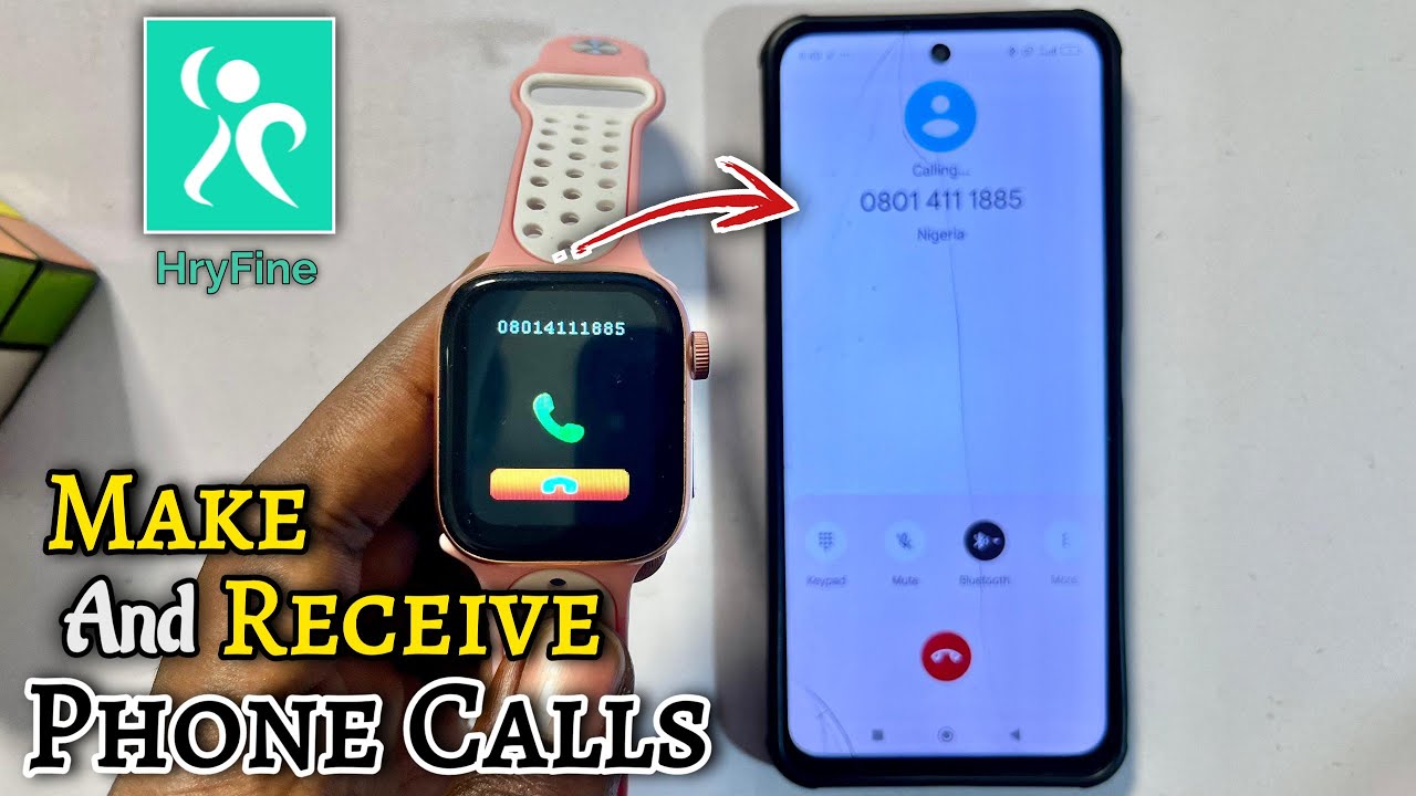 How to Make And Receive Phone Calls on HryFine Smartwatch | HryFine Watch Call Settings