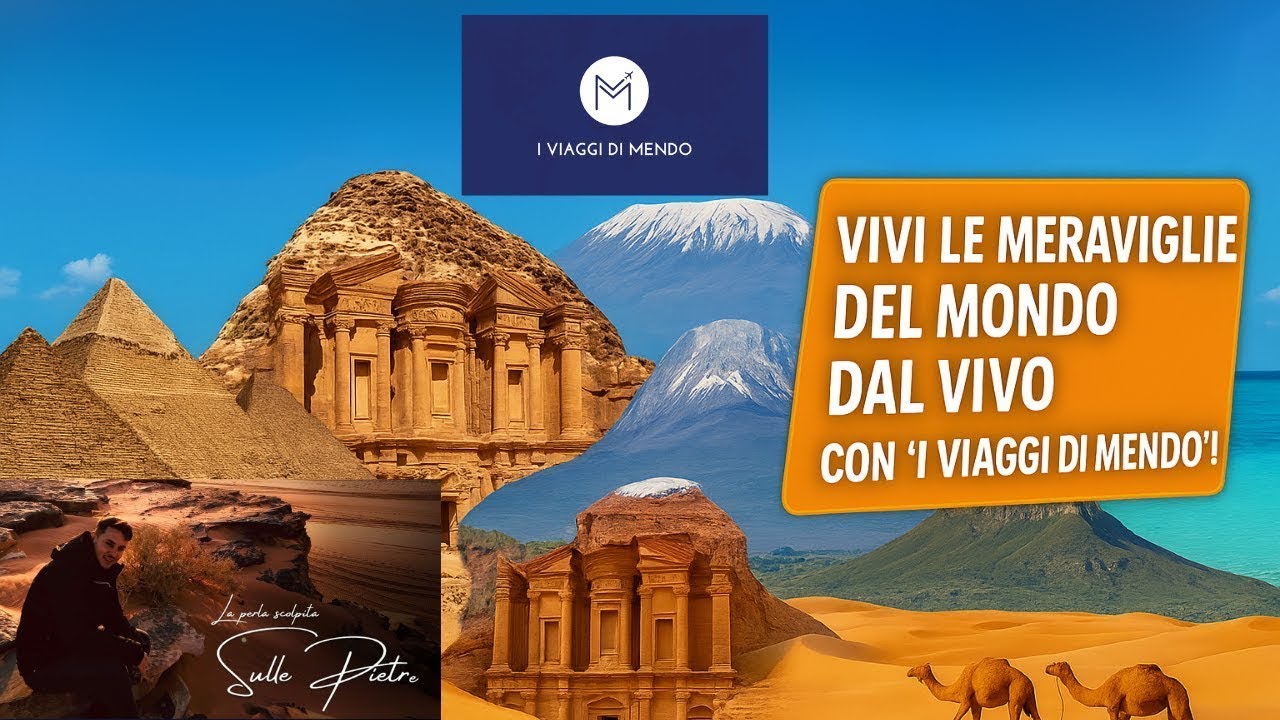 ✨ Vivi le Meraviglie del Mondo dal Vivo! Conosci “I Viaggi di Mendo” + Sconto Speciale! 🌍✈️