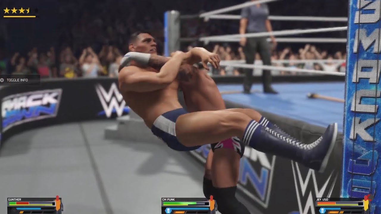 WWE 2K25 SmackDown Gunther vs. Cm Punk vs. Jey Uso