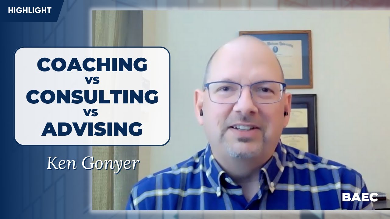How much of your work is Coaching vs Consulting vs Advising as an Executive Coach? Ken Gonyer #2