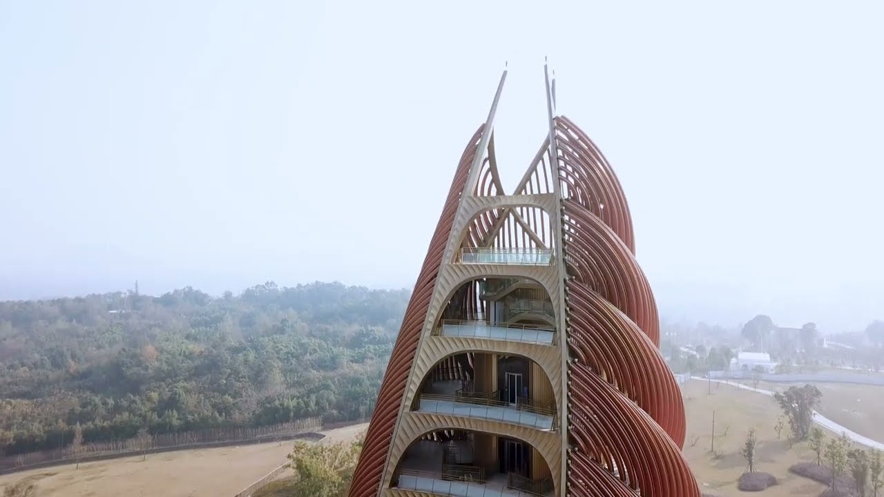 Panda Tower by UDG Atelier Alpha is a stunning marriage of nature and technology