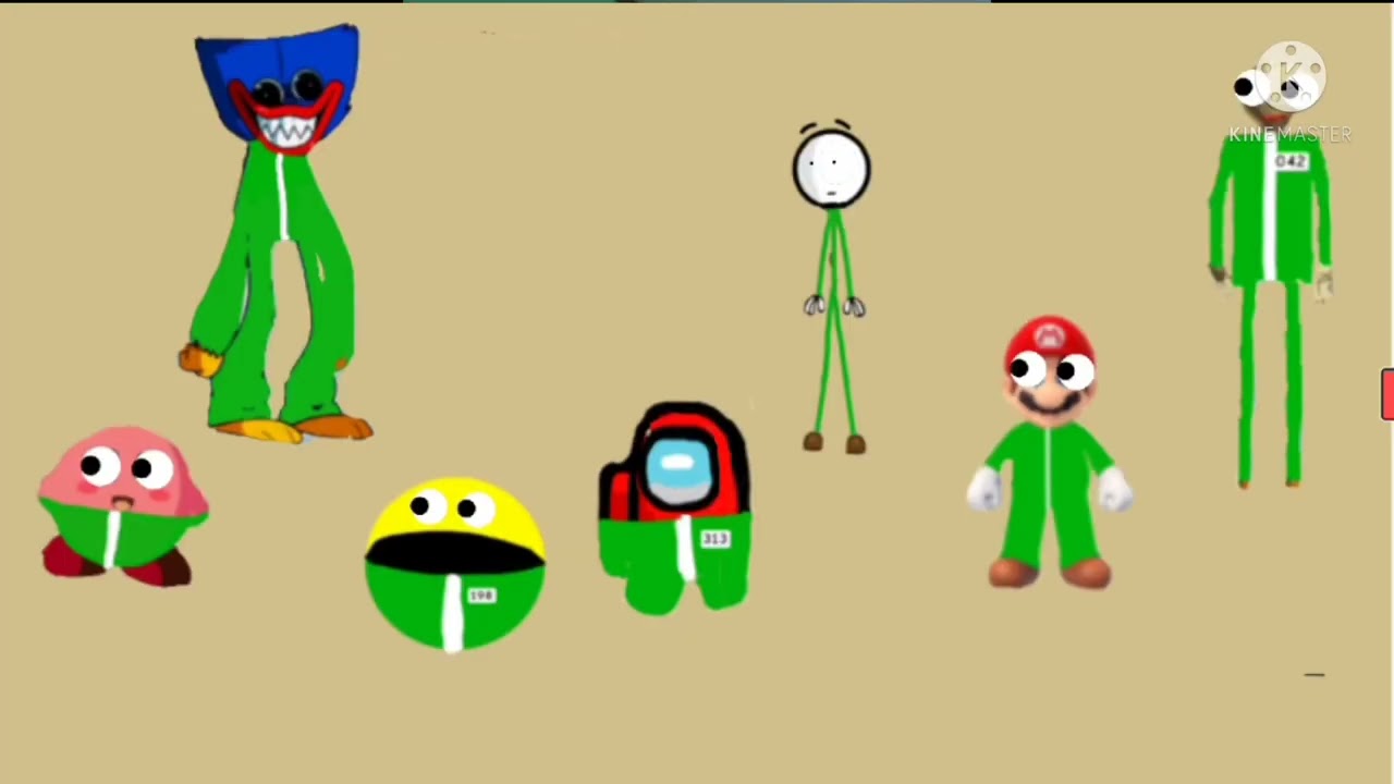 Squid Game Among us,Sonic, Mario,Baldi,Pacman...