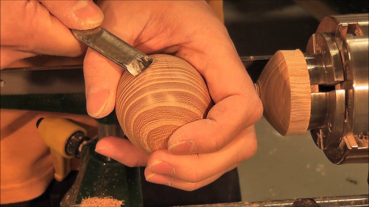 Woodturning: Full Egg Making Process HD