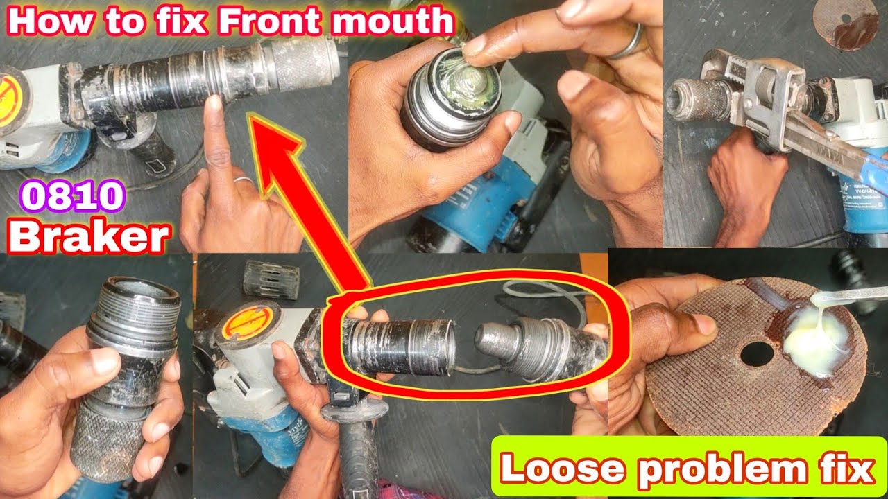 5kg braker 0810 toolholde loose problem fix // how to fix 5kg braker machine front toolholder